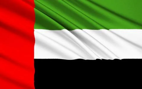 Flag of the United Arab Emirates Stock Illustration