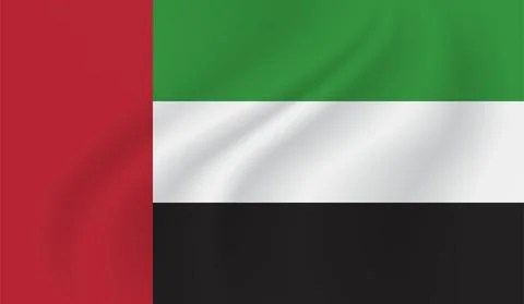 Flag of the United Arab Emirates Stock Illustration