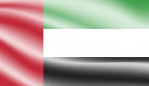 Flag of the United Arab Emirates Stock Illustration
