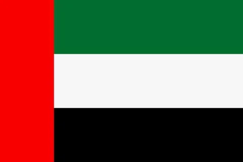 The flag of the United Arab Emirates. Stock Illustration
