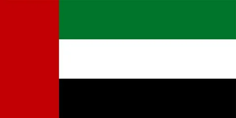 Flag of the United Arab Emirates Stock Illustration