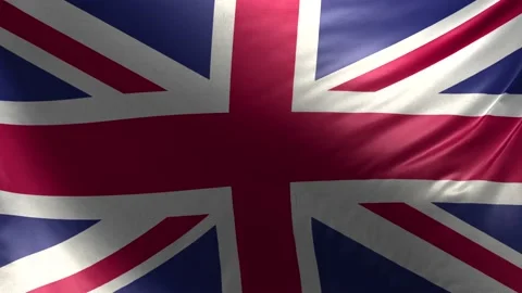 Flag of United Kingdom 3D Loop Stock Footage 137099066