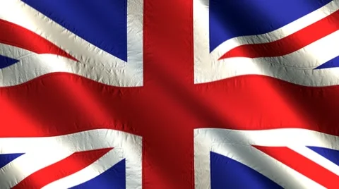 Flag of the United Kingdom Stock Footage 2565380