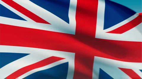 Flag of The United Kingdom Stock Footage 2923912