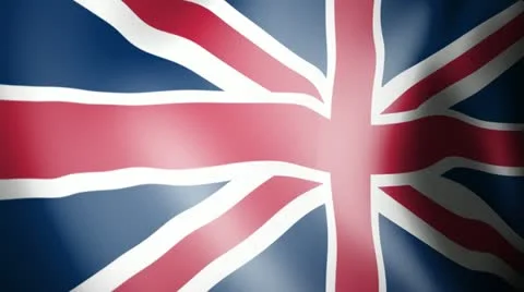 Flag of United Kingdom Stock Footage 12435151