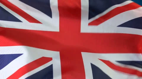 Flag of the United Kingdom Stock Footage 25100199