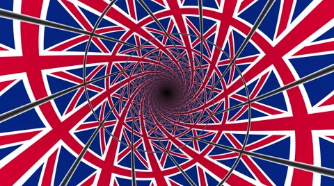 Flag of United Kingdom Stock Footage 58678375