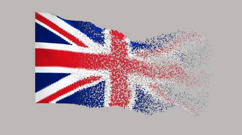 Flag of United Kingdom Stock Footage 65116488