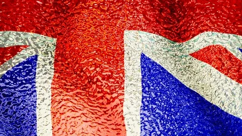 Flag of the United Kingdom Stock Footage 72486477