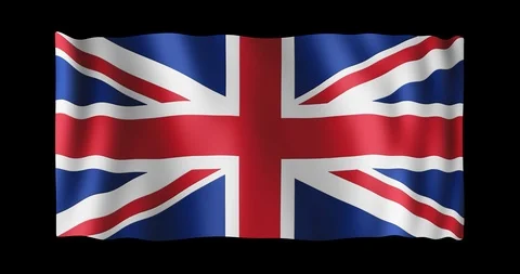 Flag of United Kingdom Stock Footage 87157865