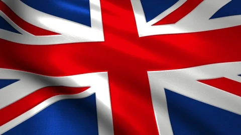 Flag of United Kingdom Stock Footage 95831097