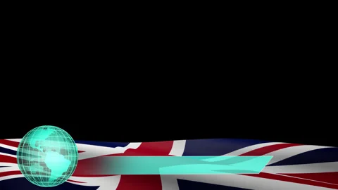 Flag of the United Kingdom Stock Footage 135231197