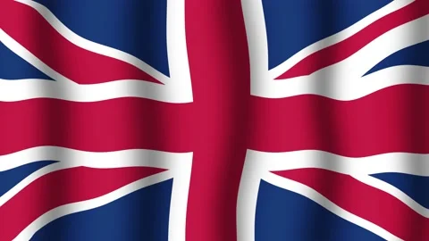 Flag of the United Kingdom Stock Footage 175891350