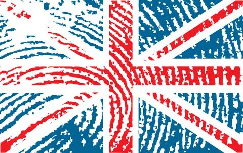 Flag of united kingdom Stock Illustration