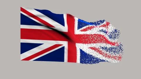 Flag of United Kingdom Stock Illustration
