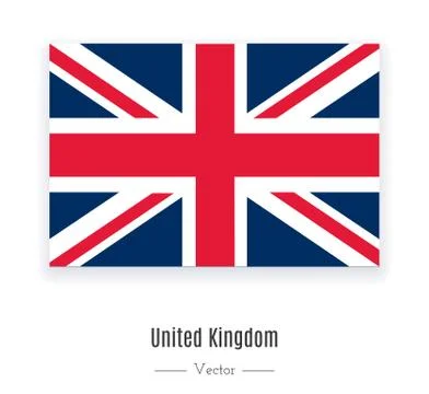 Flag of United Kingdom. Stock Illustration