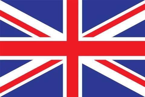 Flag of the United Kingdom Stock Illustration