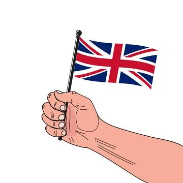 Flag of United kingdom Stock Illustration