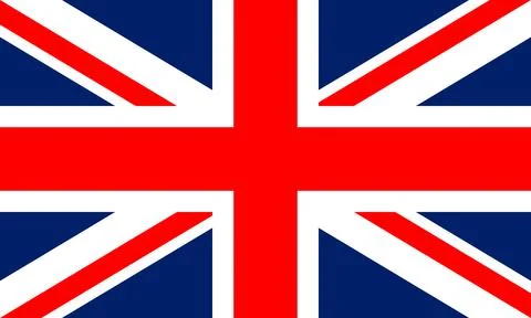 Flag of the United Kingdom Illustrazione stock