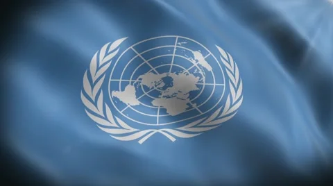 Flag United Nations Stock Footage 48300035