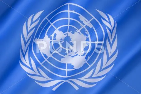 Flag of the United Nations Stock Photos