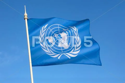Flag of the United Nations Stock Photos