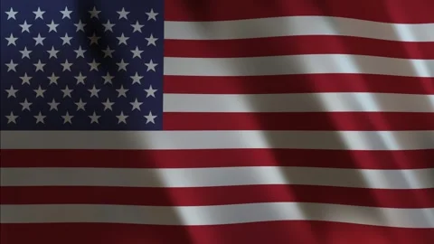 Flag of the United States, 3D Render Stock Footage 275571373