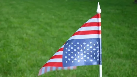 Flag of the United States of America on ... | Stock Video | Pond5