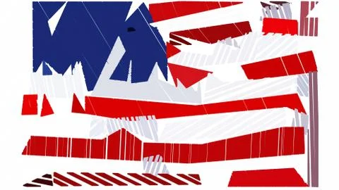Flag of the united states of america Stock Illustration