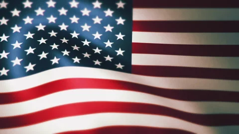 The Flag of the United States Flapping in the Wind (Seamless Looping) Stock Footage 153065071