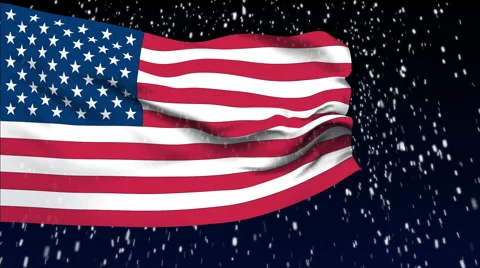 Flag of United States Stock Footage 1054498