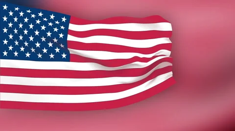 Flag of United States Stock Footage 1054501