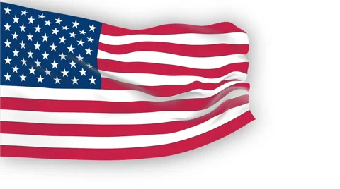 Flag of United States Stock Footage 1054506