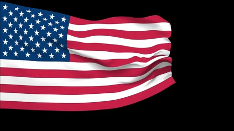 Flag of United States Stock Footage 1054552