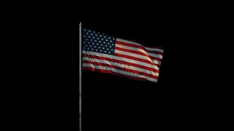 Flag of the United States Stock Footage 102962678