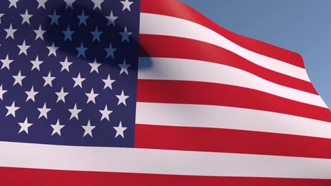 Flag of the United States Stock Footage 131217736