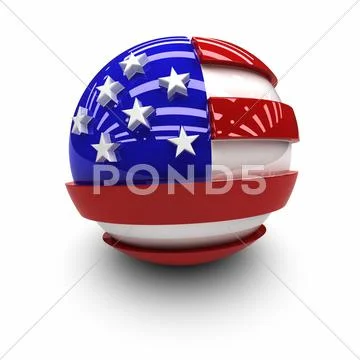 Flag of the united states Stock Illustration