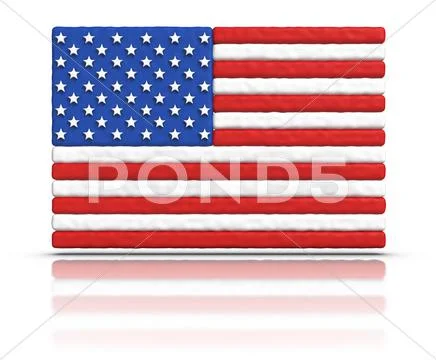Flag of the united states Stock Illustration