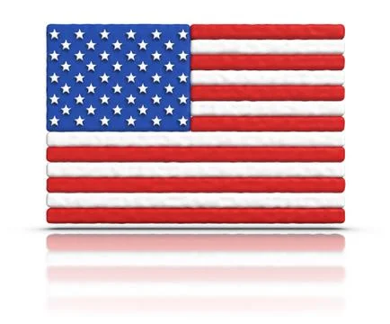 Flag of the united states Illustrazione stock