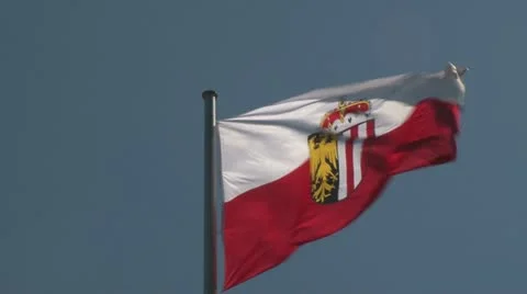Flag of Upper Austria Video stock 21373821