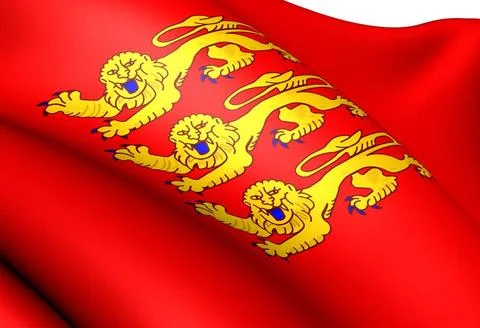 Flag of Upper Normandy Flag of Upper Normandy, France. Close up. Copyright... Stock Photos