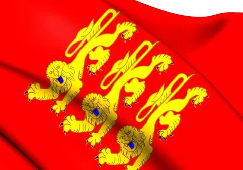 Flag of Upper Normandy Flag of Upper Normandy, France. Close Up. Copyright... Stock Photos