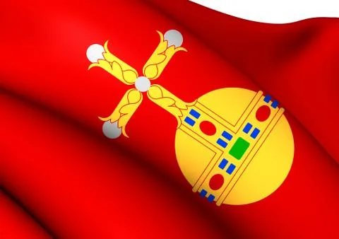 Flag of uppsala Stock Illustration