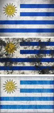Flag of uruguay Stock Illustration