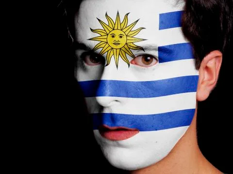 Flag of uruguay Stock Photos