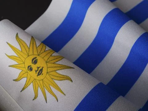 Flag of Uruguay Stock Photos