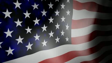 Flag of U.S.A with noise Vidéo 12433835