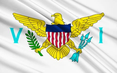 Flag of the US Virgin Islands Stock Illustration