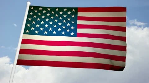 Flag usa 03 Stock Footage 21453450
