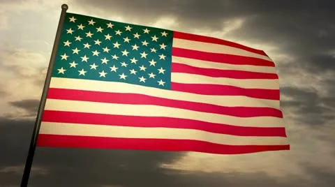 Flag usa 05 Stock Footage 21439610
